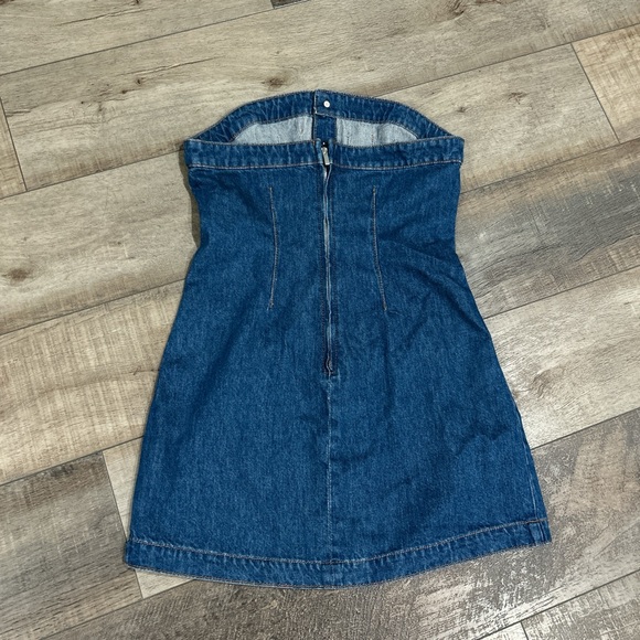 Triarchy Victoria denim corset strapless mini dress - Picture 7 of 7